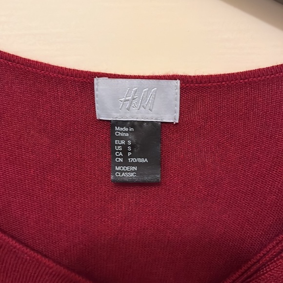 H&M Light sweater dress with bow, size S - Picture 5 of 6